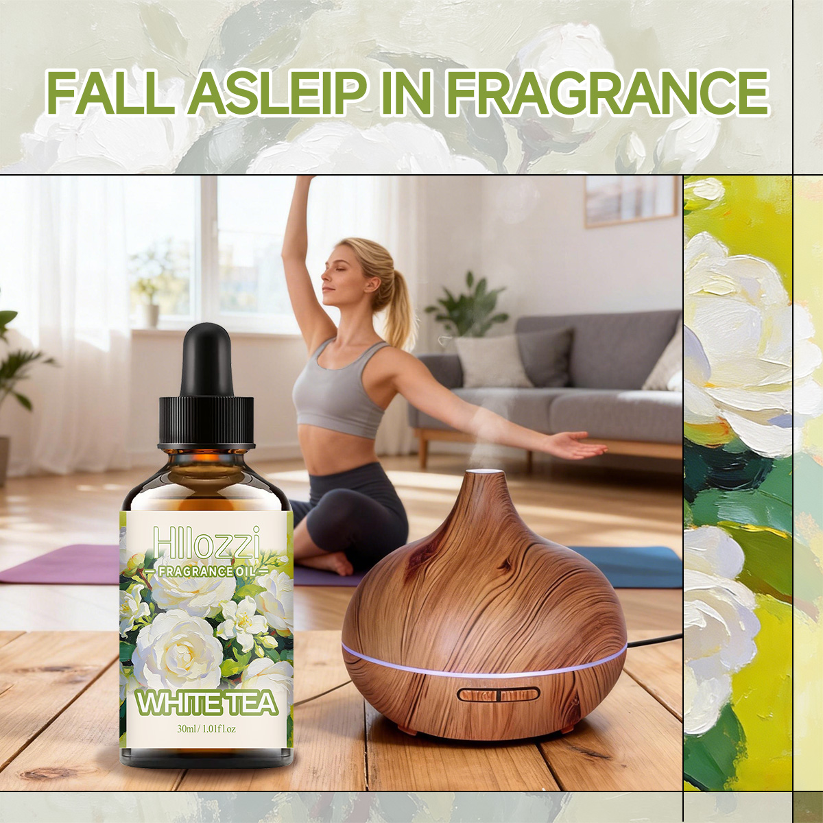 زيت عطري برائحة الشاي الأبيض،  - مراجعة Aromatherapy Diffuser وسعره
