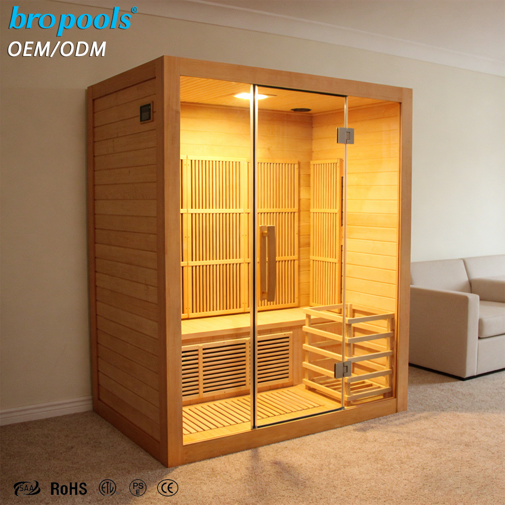 كابينة ساونا داخلية حديثة مصنو - مراجعة Spa Wellness Gym وسعره